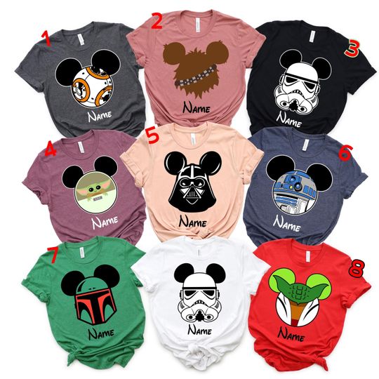 Custom Disney Star Wars Shirts, Star Wars Family Shirts, Disney 2025 Shirt, Custom Family Shirt, Matching Trip 2025,Vacay, Disneyworld Shirt
