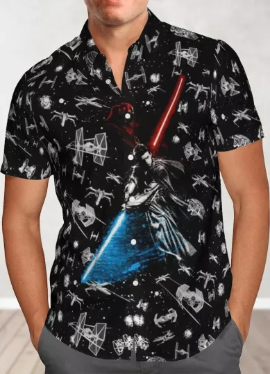 Star Wars Darth Vader Vs Kylo Ren Galay's Egde Father's Day Gift Hawaiian Shirt
