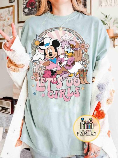 Vintage Minnie Daisy Cowgirls shirts, Disney Besties shirt, Long Live Cowgirls, Disney Girls Trip shirt, WDW Disneyland Matching Trip 2025