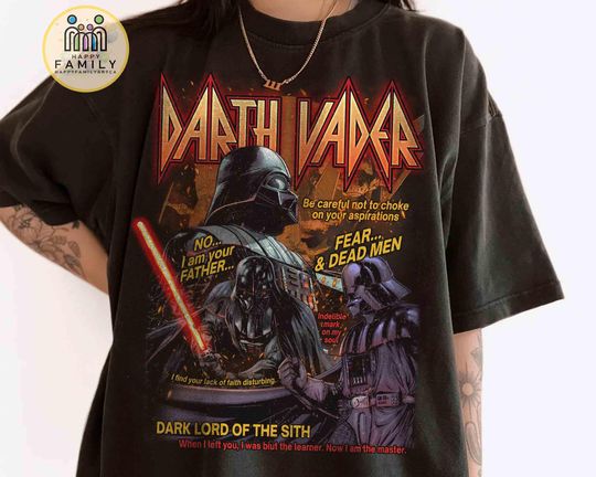 Vintage Darth Vader Portrait Graphic Shirt, Star Wars Anakin Skywalker Shirt, Galaxy's Edg Disney Trip, May the Forth Be With You Trip