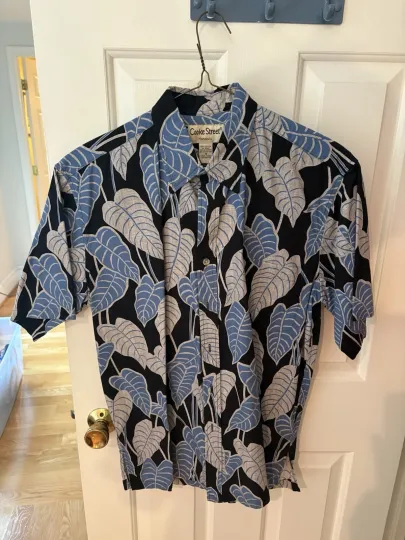 Mens Medium Cookie Street Honolulu Hawaiian Shirt 100% Cotton Casual