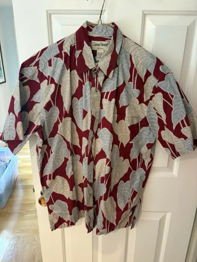 Mens Medium Cookie Street Honolulu Hawaiian Shirt 100% Cotton Casual Floral