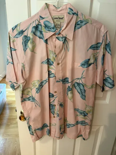 Mens Medium Cookie Street Honolulu Hawaiian Shirt 100% Cotton Casual