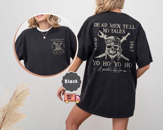 Vintage 90s Pirates Of The Caribbean Shirt, Dead Men Tell No Tales Shirt, Mickey Caribbean Shirt, Yo Ho A Pirates Life Shirt