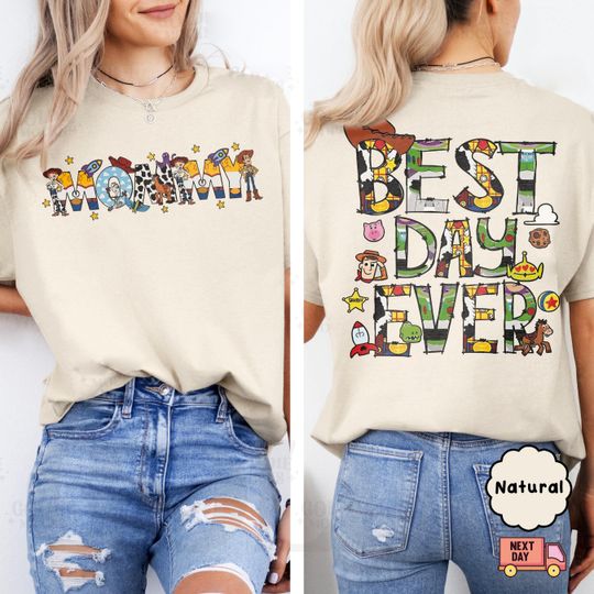 Two-Sided Toy Story Custom Family Best Day Ever Shirt, Toy Story Family Shirt, Toy Story Girls Shirt, Disney Best Day Ever Shirt, Disneyland