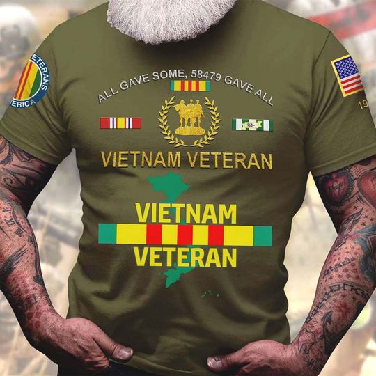 Personalized Name All Gave Some 58479 Gave All Vietnam Veteran 3D All Over Printed Clothes, Proud Veteran Shirt, US Military, Veterans Gift