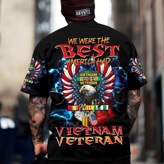 Personalized Vietnam Veteran 3D All Over Printed Clothes, US Military Gifts For Dad, Grandpa, Eagle For Proud Veteran T-shirt, Hoodie, Pants