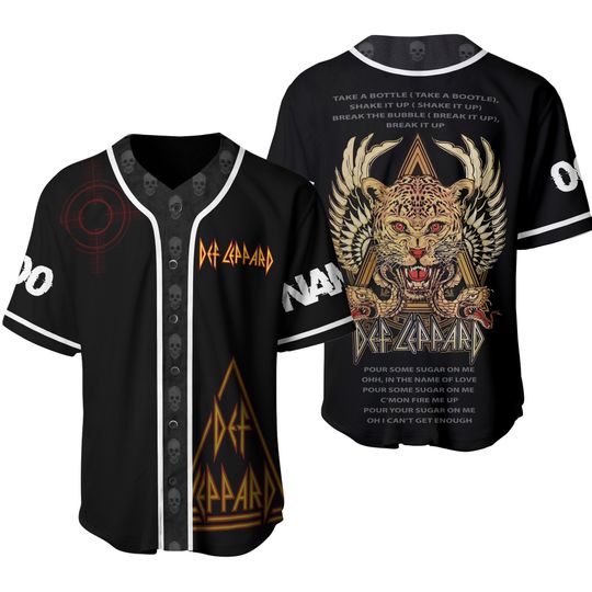 [Personalized] Pour Some Sugar On Me – Def Leppard 3D Jersey Shirt