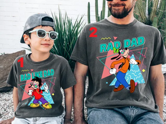 Comfort Colors Disney Goofy And Max Goofy Shirt, Rad Dad And Rad Like Dad shirt, Disney Dad And Son Shirt, Disneyworld Fathers Day