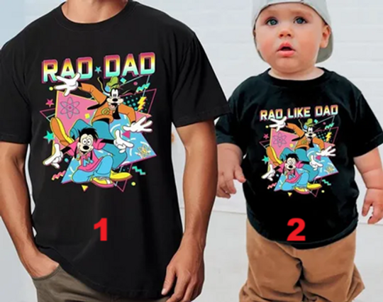 Goofy And Max Goof Rad Dad Rad Like Dad Shirt, Disneyworld Dad Shirt, Dad And Son Matching Shirt, Father Day Shirt, Disneyland Dad Son Shirt