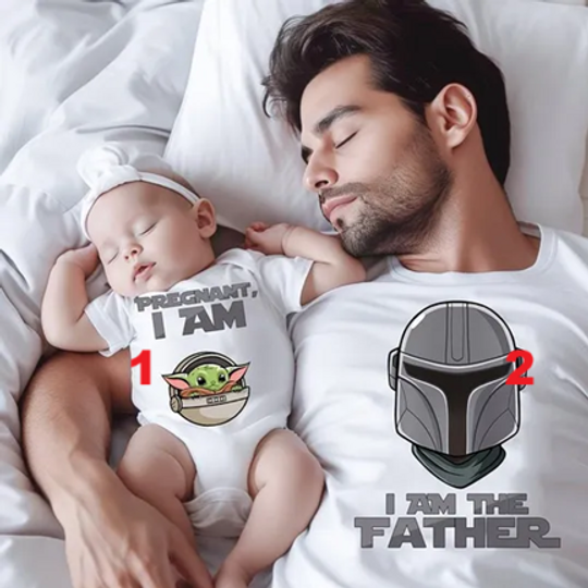 Pregnant I Am And I Am The Father Matching Maternity Shirt, Pregnancy Announcement Shirt, Starwars Matching Couple Shirt, Dad Mom To Be Gift