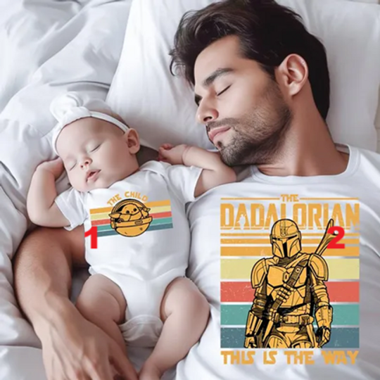 The Dadalorian And The Child Shirt, Dad And Baby Matching Shirt, The Dadalorian And The Babylorian Shirt, Dadalorian Shirt, Fathers Day Gift