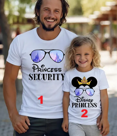 Princess Security Shirt, Disneyland Princess Shirt, Disneyland Daddy Shirt, Dad And Daughter Shirt, Disneyland Vacation Matching 2025 Trip
