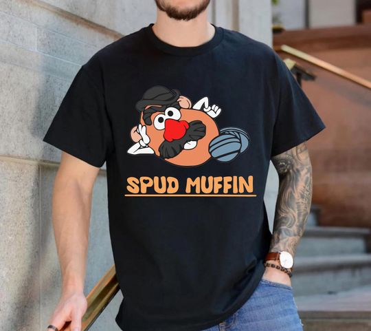 Discover Funny Potato Head Portrait Tee, Mr. Potato Head Spud Muffin Shirt, Disney Man Toy Story Family Matcing Shirt, Disney Shirt for Men