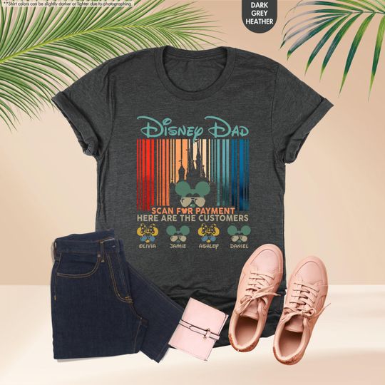 Disney Dad Shirt, Scan For Payment Shirt, Father's Day Gift, Disneyworld Shirt, Disney Family Vacation, Disney Men Tee