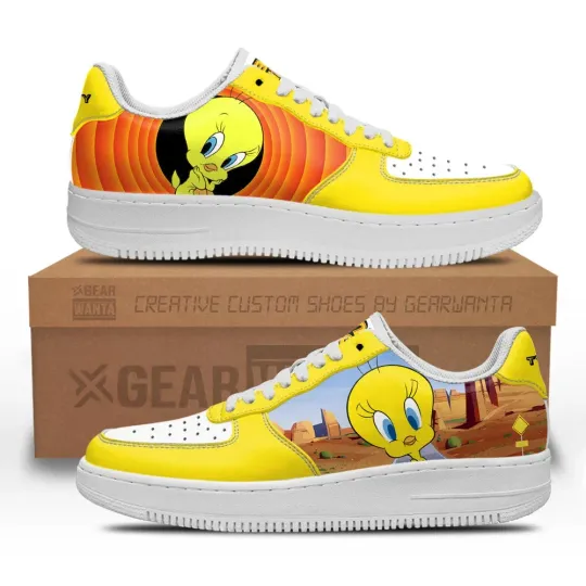Tweety Looney Tunes Air Force Shoes Men Women Sneaker