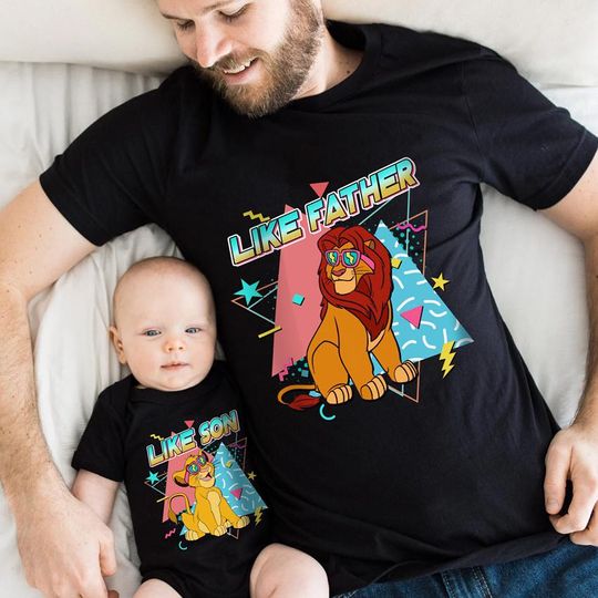 Lion King Like Father Like Son Shirt, Disneyland Simba And Mufasa Shirt, Father Day Shirt, Cool Dad Shirt, Gift For Dad, Magic Kingdom Shirt