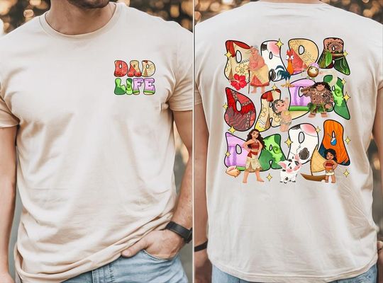 Disneyland Moana Dad Shirt, Dad Life Shirt, Maui Dad Shirt, Moana Princess Shirt, Disneyland Dada Shirt, Father's Day Shirt, Magic Kingdom