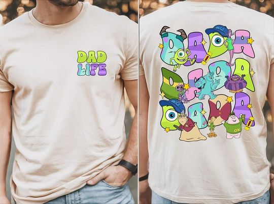 Disneyland Pixar Monster Inc Father's Day Shirt, Mike Sulley Boo Shirt, Dad And Son Matching Shirt, Disneyland Family Trip, Cool Dad Shirt
