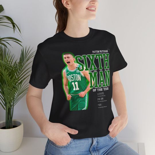 6th Man of the Year Pritchard T-Shirt, NBA Fan Gear, Team Spirit Shirt, Casual Wear for Pritchard Lovers