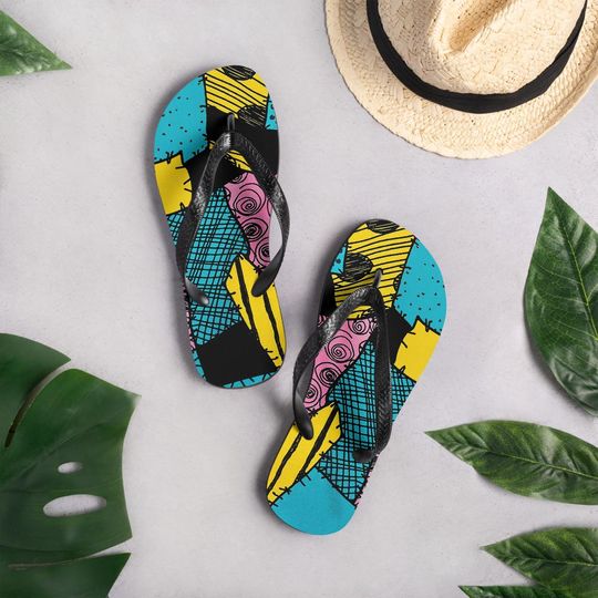 Nightmare Before Christmas Sally Flip Flops