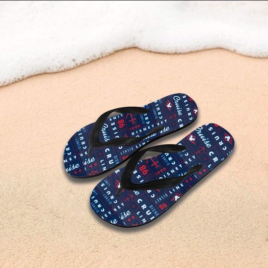 Disney Cruise Flip Flops, Summer Sandals, Beach Flip Flops
