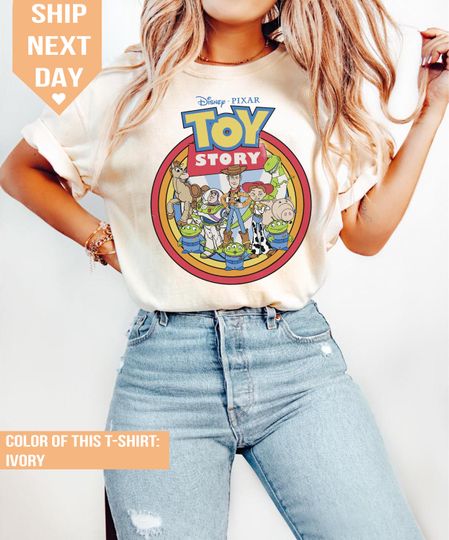 Disney Pixar Toy Story Vintage Shirt, Disney Toy Story Shirt, Buzz Lightyear Woody Alien Jessie Shirt, Toy Story Birthday Tee