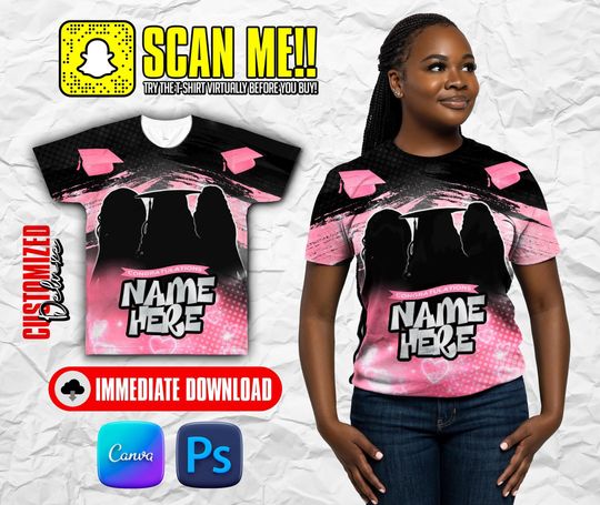 Sublimation All over - class of 2025 - Graduation T Shirt Design 2025 - Editable Canva/Photoshop