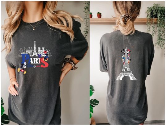 Disneyland Paris Trip Shirt, Mickey and Friends  Eiffel Tower Tee, Disneyland Paris Family Vacation, Disneyland Trip, Making Memories