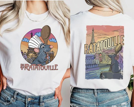 Disney Ratatouille Shirt, Disney Ratatouille Paris Shirt, Remy Ratatouille Shirt, Disneyland Chef Remy Shirt, Chef Rat Eiffel Tour Shirt