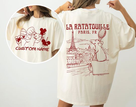 Custom Ratatouille Shirt Remy Mouse Chef Shirt, Remy Gusteau Shirt, Disneyworld Family Trip Shirt, Paris France Shirt