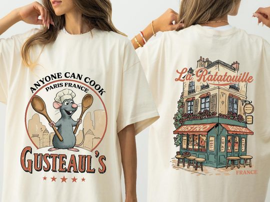 Two-sided Little Chef Remy Shirts, Comfort Colors Disney Ratatouille Paris France Shirt, Ratatouille Movie Shirt, Disney Chef Shirts