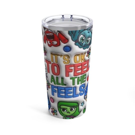 Inside Out -Cartoons Copper Vacuum Insulated Tumbler