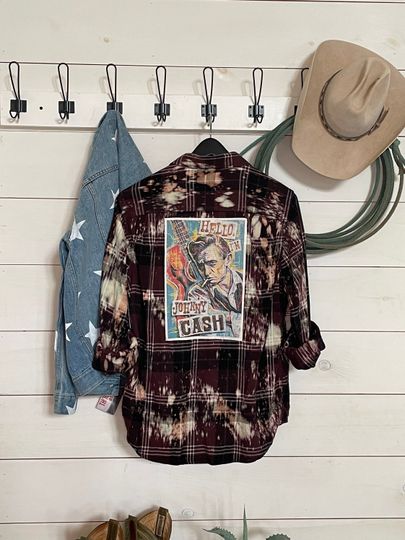 Johnny Cash Flannel Shirt