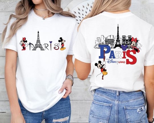 Disneyland Paris Shirt, Mickey Mouse France Shirt, Disneyworld Paris Shirt, Couple Paris Trip Shirt