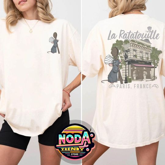 Disney Ratatouille Two- Sided Shirt, Anyone Can Cook Shirt, Disney Ratatouille Paris France Shirt, Little Chef Shirt