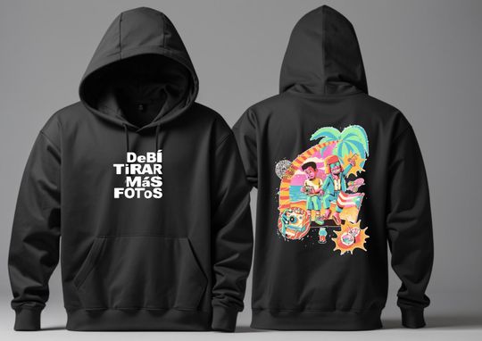 Debi Tira Mas Fotos Hoodie, Bad Bunny Sweater, Double-Sided T-Shirt