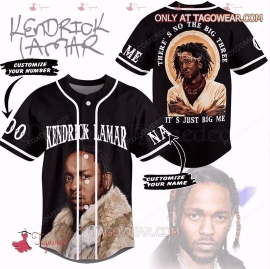 Kendrick Lamar "Theres No Big Three, Its Just Big Me" Baseball Jersey