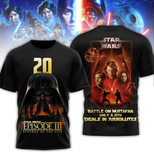 Star Wars Episode III Revenge of the Sith 3D T-Shirt