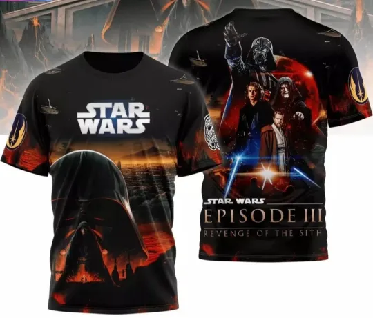 Star Wars Episode III Revenge of the Sith 3D T-Shirt