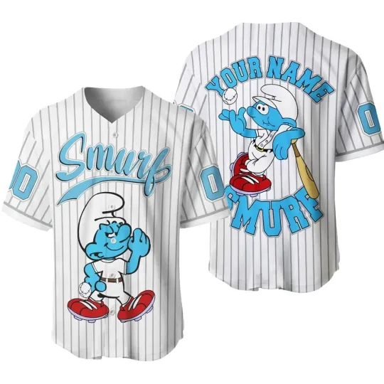 Personalized Smurf 3D Jersey