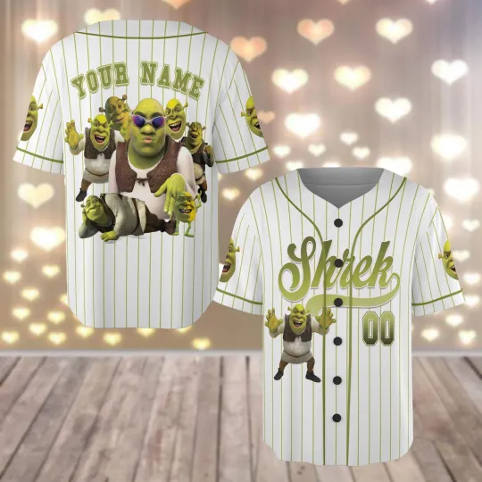 Personalized Shrek And Fiona 3D Jersey