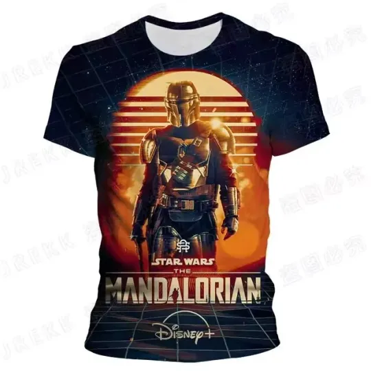 Retro Star Wars Day The Mandalorian Happy Father's Day Tshirt 3D Printed