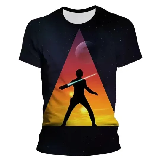 Star Wars Luke Skywalker The Force Awakens Father's Day Gift Tshirt 3D Printed