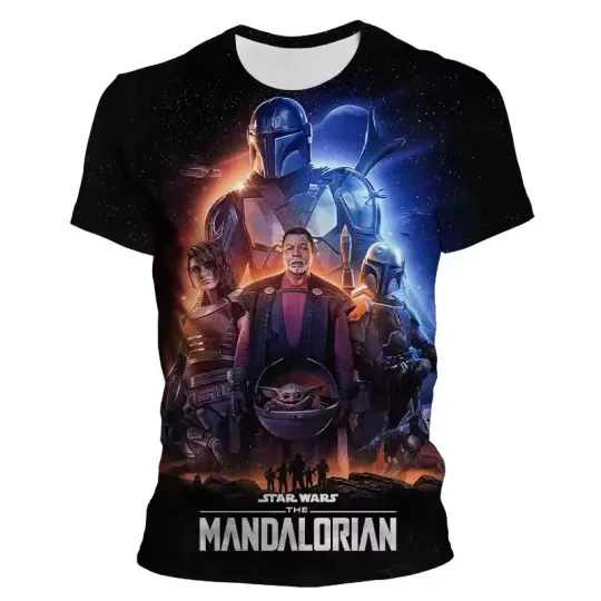The Mandalorian Star Wars Fan Gift For Him Happy Father's Day Tshirt 3D Printed