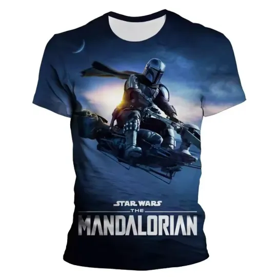 Star Wars The Mandalorian Through The Galaxy Father's Day Gift Tshirt 3D Printed