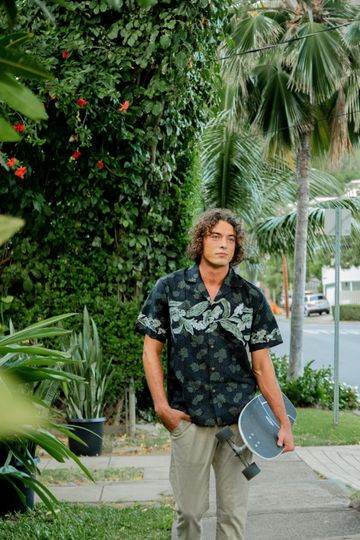 NinthIsle Made in Hawaii, 100% Cotton Ginger Aloha Shirt up to 7XL Handmade Bulk Birthday/Father's Day Gifts