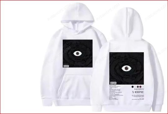Rapper Bad Bunny 100pre Music Album Double Sided Hoodie