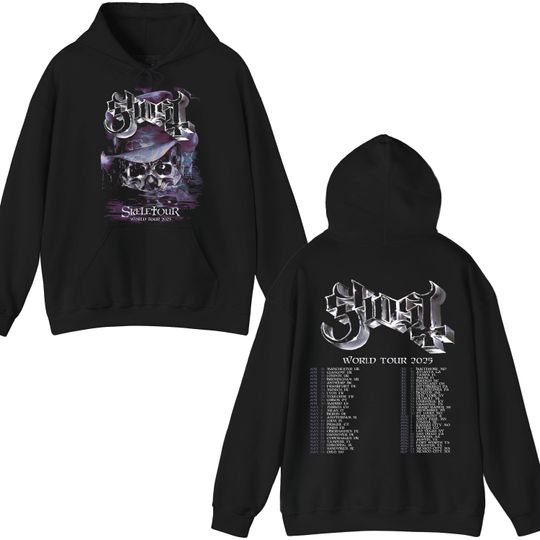 Ghost World Tour 2025 Double Sided Hoodie