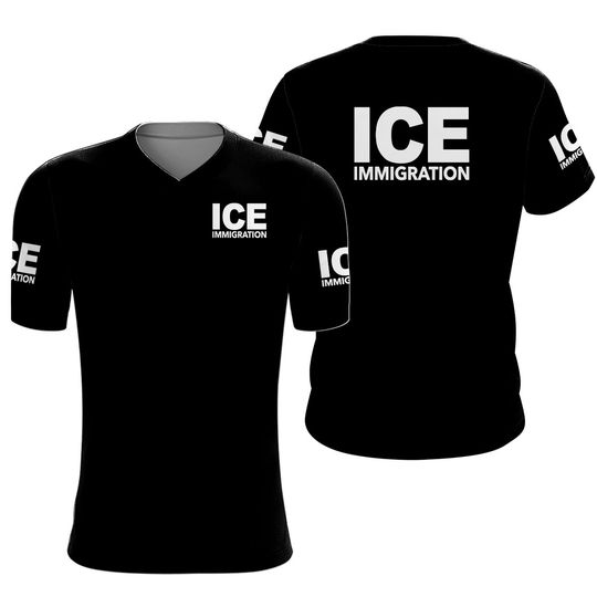 ICE IMMIGRATION law enforcement police Mens Cotton 3D T Shirts